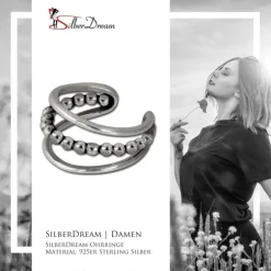 SilberDream Ohrklemme Antik Ear Cuff 925 Sterling Silber Fake Piercing SDO8874J