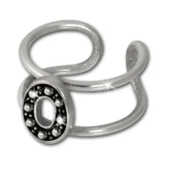 SilberDream Ohrklemme Oval Ear Cuff 925 Sterling Silber Fake Piercing SDO8878J