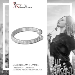 SilberDream Ohrklemme Ring Ear Cuff 925 Sterling Silber Fake Piercing SDO8873J