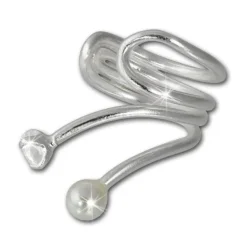 SilberDream Ohrklemme Zirkonia Ear Cuff 925er Silber Fake Piercing SDO8877J