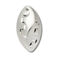 SilberDream Ohrring Blatt diamantiert 925 Sterling Silber Ohrstecker SDO313