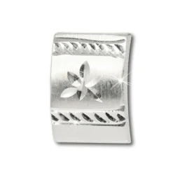 SilberDream Ohrring Blume diamantiert 925 Silber Ohrstecker SDO317