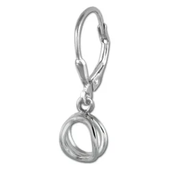SilberDream Ohrring Doppelring 925 Sterling Silber Ohrhänger SDO5687