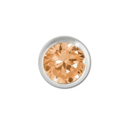 SilberDream Ohrring Zirkonia goldbraun 5mm 925 Silber Ohrstecker SDO5535Y