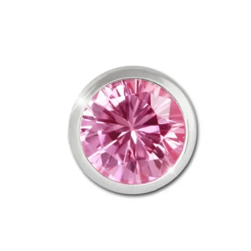 SilberDream Ohrring Zirkonia rosa 5mm 925 Silber Ohrstecker SDO5535A
