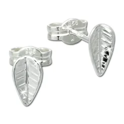 SilberDream Ohrringe Blatt 925 Sterling Silber Ohrstecker SDO534