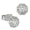 SilberDream Ohrringe Blümchen Zirkonia weiß 925er Ohrstecker SDO5903W
