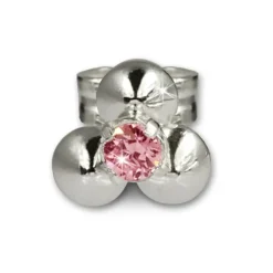 SilberDream Ohrringe Blümchen rosa 925 Silber Ohrstecker SDO530P