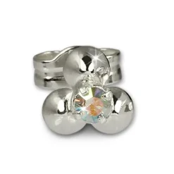 SilberDream Ohrringe Blümchen kristall 925 Silber Ohrstecker SDO530F