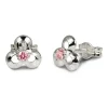 SilberDream Ohrringe Blüte Zirkonia rosa 925 Silber Ohrstecker SDO529P