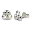 SilberDream Ohrringe Blüte kristall 925 Silber Ohrstecker SDO529F