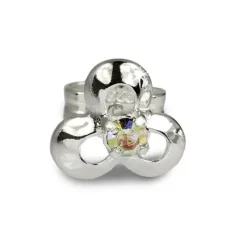 SilberDream Ohrringe Blüte kristall 925 Silber Ohrstecker SDO529F