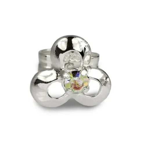 SilberDream Ohrringe Blüte kristall 925 Silber Ohrstecker SDO529F