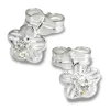 SilberDream Ohrringe Blume Zirkonia weiß 925 Silber Ohrstecker SDO543W