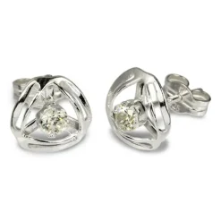 SilberDream Ohrringe Design Zirkonia weiß 925 Silber SDO528W