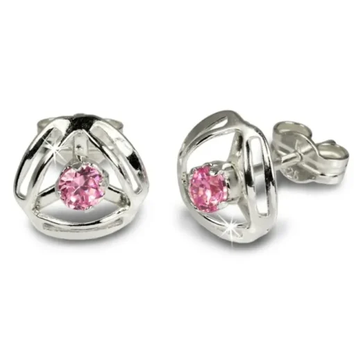 SilberDream Ohrringe Design Zirkonia rosa 925 Silber SDO528P