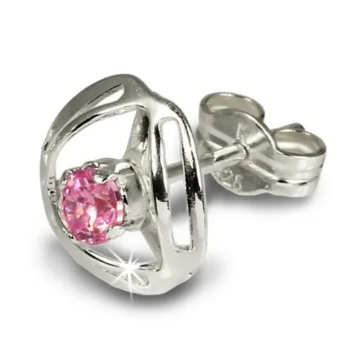 SilberDream Ohrringe Design Zirkonia rosa 925 Silber SDO528P