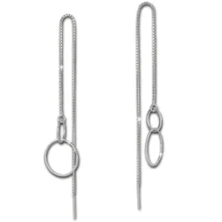 SilberDream Ohrringe Durchzieher Ringe 925er Silber SDO5692