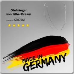 SilberDream Ohrringe Durchzieher mit Kettchen 925er Silber SDO561