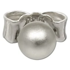 SilberDream Ohrringe Kugel matt 925 Sterling Silber Ohrstecker SDO597J3M