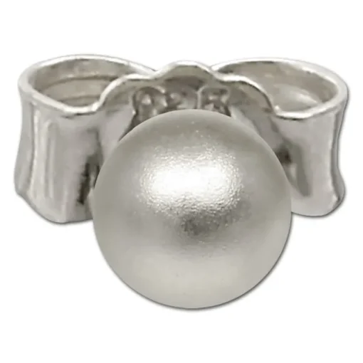 SilberDream Ohrringe Kugel matt 925 Sterling Silber Ohrstecker SDO597J3M