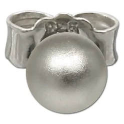SilberDream Ohrringe Kugel 925 Sterling Silber matt Ohrstecker SDO597J4M