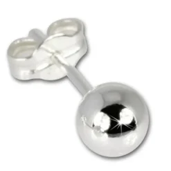 SilberDream Ohrringe Kugel 925 Sterling Silber Ohrstecker SDO515