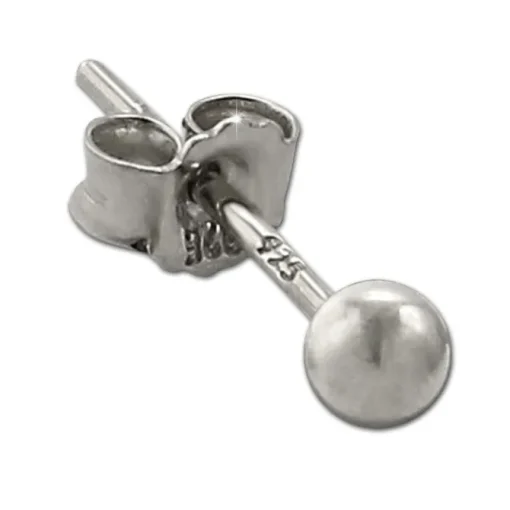 SilberDream Ohrringe Kugel 925 Sterling Silber Ohrstecker SDO597J3S