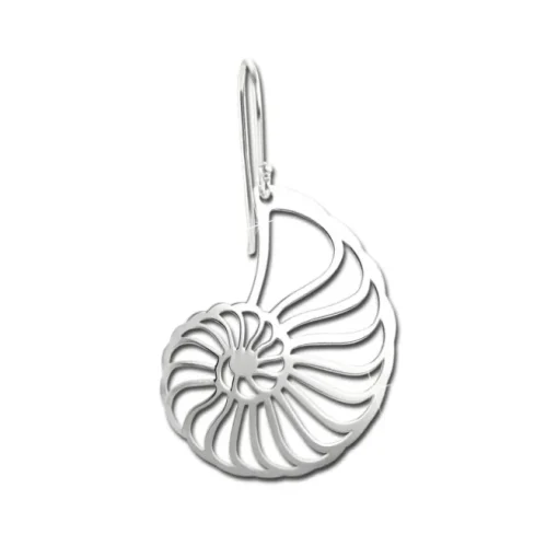 SilberDream Ohrringe Nautilus Muschel 925er Silber Damen Ohrhänger SDO8818J