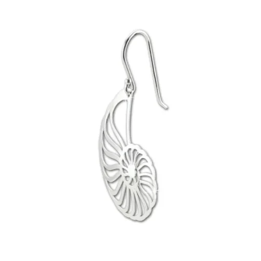 SilberDream Ohrringe Nautilus Muschel 925er Silber Damen Ohrhänger SDO8818J