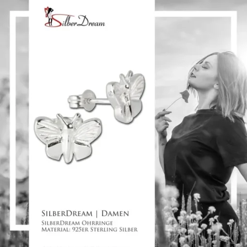 SilberDream Ohrringe Schmetterling 925 Silber Ohrstecker SDO510