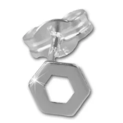 SilberDream Ohrringe Sechseck offen 925er Silber Ohrstecker SDO541