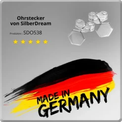 SilberDream Ohrringe Sechseck 925er Silber Ohrstecker SDO538