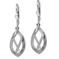 SilberDream Ohrringe Spirale klein 925 Silber Damen Ohrhänger SDO344