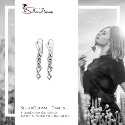 SilberDream Ohrringe Spiralen glänzend 925 Silber Ohrhänger SDO8800