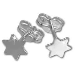 SilberDream Ohrringe Sternchen 925 Sterling Silber Ohrstecker SDO540