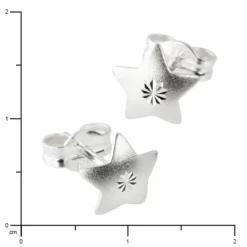 SilberDream Ohrringe Stern 925 Sterling Silber Ohrstecker SDO502