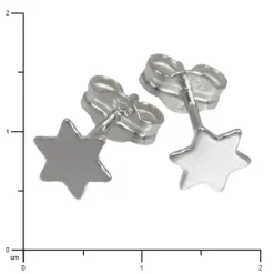SilberDream Ohrringe Sternchen 925 Sterling Silber Ohrstecker SDO540