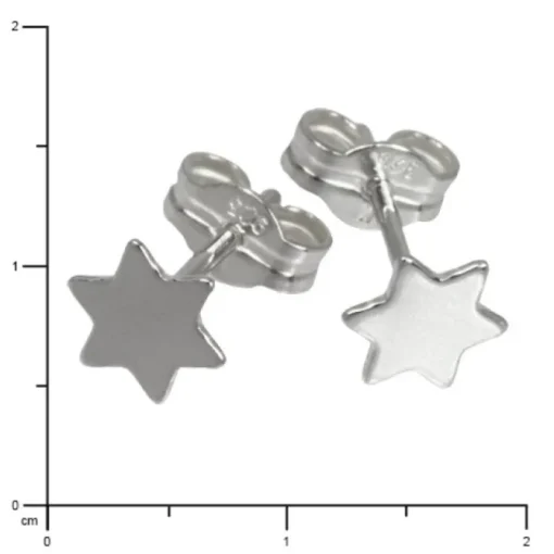SilberDream Ohrringe Sternchen 925 Sterling Silber Ohrstecker SDO540