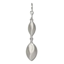 SilberDream Ohrringe Tropfen matt 925 Silber Ohrschmuck SDO346J