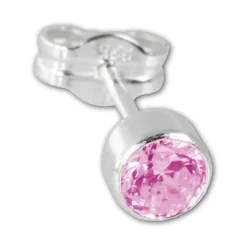 SilberDream Ohrringe Zirkonia pink 925 Silber Ohrstecker SDO503P