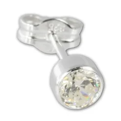SilberDream Ohrringe Zirkonia weiß 925 Silber Ohrstecker SDO503W
