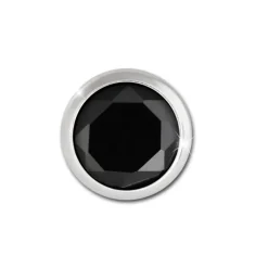 SilberDream Ohrringe Zirkonia schwarz 5mm 925 Silber Ohrstecker SDO5535S