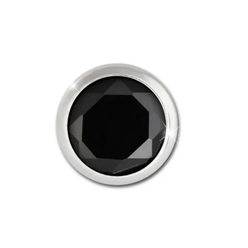 SilberDream Ohrringe Zirkonia schwarz 5mm 925 Silber Ohrstecker SDO5535S