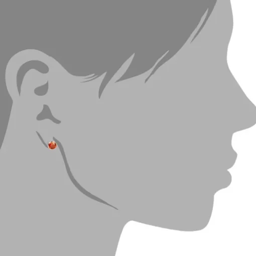 SilberDream Ohrringe Zirkonia orange 925 Silber Ohrstecker SDO503O