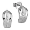 SilberDream Ohrstecker 12 Zirkonia weiß 925er Silber Damen Ohrring SDO4273W