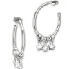 SilberDream Ohrstecker Creole Sterne 925 Sterling Silber Damen SDO6702J