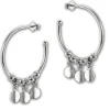 SilberDream Ohrstecker Creole Blättchen 925 Sterling Silber Damen SDO6703J