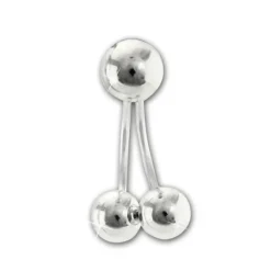 SilberDream Ohrstecker Dangle Ear Cuff Kugeln 925 Silber Damen Ohrringe SDO6709J