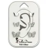 SilberDream Ohrstecker 3er Set Schmetterlinge Zirkonia 925er Ohrring SDS622WJ